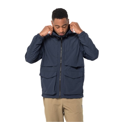 Jack Wolfskin Wanderjacke Lightsome (Softshelljacke, winddicht, wasserabweisend) dunkelblau Herren